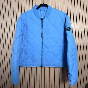 243 Sweaty Betty Harley Quilted Puffer Jacket (XL, Powder Blue, NWT) $168 Retail